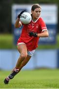 3 August 2022; Evie Twomey of Cork during the ZuCar All-Ireland Ladies Football Minor ‘A’ Championship Final match between Cork and Galway at MacDonagh Park in Nenagh, Tipperary. Photo by Harry Murphy/Sportsfile