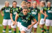1 September 2022; Katie McCabe of Republic of Ireland before the FIFA Women's World Cup 2023 qualifier match between Republic of Ireland and Finland at Tallaght Stadium in Dublin. Photo by Stephen McCarthy/Sportsfile