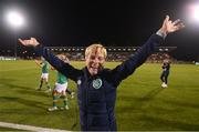 1 September 2022; Republic of Ireland manager Vera Pauw after the FIFA Women's World Cup 2023 qualifier match between Republic of Ireland and Finland at Tallaght Stadium in Dublin. Photo by Stephen McCarthy/Sportsfile
