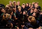 1 September 2022; Republic of Ireland manager Vera Pauw and players celebrates after the FIFA Women's World Cup 2023 qualifier match between Republic of Ireland and Finland at Tallaght Stadium in Dublin. Photo by Stephen McCarthy/Sportsfile