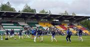 1 September 2022; Finland players warm-up before the FIFA Women's World Cup 2023 qualifier match between Republic of Ireland and Finland at Tallaght Stadium in Dublin. Photo by Seb Daly/Sportsfile
