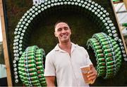 2 September 2022; Ireland Sevens rugby player Greg O'Shea pictured at Heineken® The Greener Bar at Electric Picnic in Stradbally, Laois. The Heineken® Greener Bar has put sustainability centre stage with its debut at Electric Picnic! Created with reuse-led design values, 100% circular building methods, materials and technologies, it's Heineken's most sustainable bar yet, saving an estimated 23,646kg of CO2 emissions - equal to the annual electricity of 4,600 homes. It aims to lead the way toward a more sustainable festival landscape without compromising on an EPIC festival experience. Local talent from day to night at the Heineken Greener Bar. See you there! ??#GreenerBar www.drinkaware.ie. Photo by Ramsey Cardy/Sportsfile