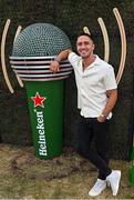 2 September 2022; Ireland Sevens rugby player Greg O'Shea pictured at Heineken® The Greener Bar at Electric Picnic in Stradbally, Laois. The Heineken® Greener Bar has put sustainability centre stage with its debut at Electric Picnic! Created with reuse-led design values, 100% circular building methods, materials and technologies, it's Heineken's most sustainable bar yet, saving an estimated 23,646kg of CO2 emissions - equal to the annual electricity of 4,600 homes. It aims to lead the way toward a more sustainable festival landscape without compromising on an EPIC festival experience. Local talent from day to night at the Heineken Greener Bar. See you there! ??#GreenerBar www.drinkaware.ie. Photo by Ramsey Cardy/Sportsfile