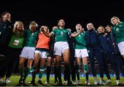 1 September 2022; Republic of Ireland captain Katie McCabe speaks to players and staff after the FIFA Women's World Cup 2023 qualifier match between Republic of Ireland and Finland at Tallaght Stadium in Dublin. Photo by Stephen McCarthy/Sportsfile