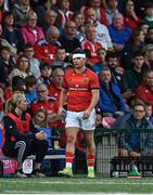 2 September 2022; Calvin Nash leaves the pitch after he was substituted early in the first half during the pre-season friendly match between Munster and London Irish at Musgrave Park in Cork. Photo by Piaras Ó Mídheach/Sportsfile