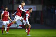 2 September 2022; Anto Breslin of St Patrick's Athletic celebrates after scoring his side's second goal during the SSE Airtricity League Premier Division match between St Patrick's Athletic and Finn Harps at Richmond Park in Dublin. Photo by Eóin Noonan/Sportsfile