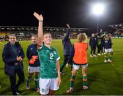 1 September 2022; Jess Ziu of Republic of Ireland celebrates after the FIFA Women's World Cup 2023 qualifier match between Republic of Ireland and Finland at Tallaght Stadium in Dublin. Photo by Stephen McCarthy/Sportsfile