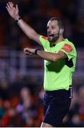 2 September 2022; Referee Gavin Colfer during the SSE Airtricity League First Division match between Cork City and Longford Town at Turners Cross in Cork. Photo by Michael P Ryan/Sportsfile