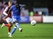 2 September 2022; Elie-Gael N'Zeyi of Finn Harps in action during the SSE Airtricity League Premier Division match between St Patrick's Athletic and Finn Harps at Richmond Park in Dublin. Photo by Tyler Miller/Sportsfile