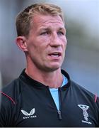 2 September 2022; Harlequins lineout and defence coach Jerry Flannery before the pre-season friendly match between Harlequins and Leinster at Twickenham Stoop in London, England. Photo by Brendan Moran/Sportsfile