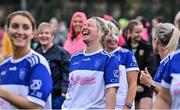 3 September 2022; Players during the warm-up at the Sports Direct Gaelic4Mothers&Others National Blitz day, hosted by the Naomh Mearnóg & St Sylvester’s GAA clubs in Dublin. Photo by Piaras Ó Mídheach/Sportsfile