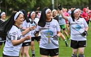 3 September 2022; Aghadrumsee St Macartans of Tyrone during the warm-up before the Sports Direct Gaelic4Mothers&Others National Blitz day, hosted by the Naomh Mearnóg & St Sylvester’s GAA clubs in Dublin. Photo by Piaras Ó Mídheach/Sportsfile