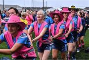 3 September 2022; Players during the warm-up at the Sports Direct Gaelic4Mothers&Others National Blitz day, hosted by the Naomh Mearnóg & St Sylvester’s GAA clubs in Dublin. Photo by Piaras Ó Mídheach/Sportsfile