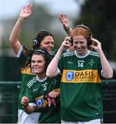 3 September 2022; Players from Na Phiarsaigh, Antrim, at the silent disco at the Sports Direct Gaelic4Mothers&Others National Blitz day, hosted by the Naomh Mearnóg & St Sylvester’s GAA clubs in Dublin. Photo by Piaras Ó Mídheach/Sportsfile