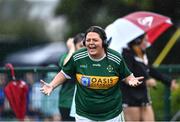 3 September 2022; Players from Na Phiarsaigh, Antrim, at the silent disco at the Sports Direct Gaelic4Mothers&Others National Blitz day, hosted by the Naomh Mearnóg & St Sylvester’s GAA clubs in Dublin. Photo by Piaras Ó Mídheach/Sportsfile