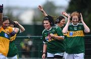 3 September 2022; Players from Na Phiarsaigh, Antrim, at the silent disco at the Sports Direct Gaelic4Mothers&Others National Blitz day, hosted by the Naomh Mearnóg & St Sylvester’s GAA clubs in Dublin. Photo by Piaras Ó Mídheach/Sportsfile