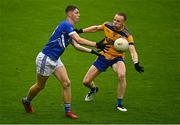 3 September 2022; Eoin Wilde of Skerries Harps in action against Paddy Quinn of Na Fianna during the Dublin County Senior Club Football Championship Group 3 match between Na Fianna and Skerries Harps at Parnell Park in Dublin. Photo by Eóin Noonan/Sportsfile
