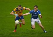 3 September 2022; Eoghan McGinley of Skerries Harps in action against Seamus Smith of Na Fianna during the Dublin County Senior Club Football Championship Group 3 match between Na Fianna and Skerries Harps at Parnell Park in Dublin. Photo by Eóin Noonan/Sportsfile