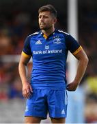 2 September 2022; Ross Byrne of Leinster during the pre-season friendly match between Harlequins and Leinster at Twickenham Stoop in London, England. Photo by Brendan Moran/Sportsfile