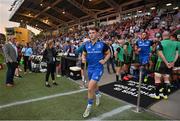 2 September 2022; Rob Russell of Leinster runs onto the pitch before the pre-season friendly match between Harlequins and Leinster at Twickenham Stoop in London, England. Photo by Brendan Moran/Sportsfile