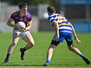 4 September 2022; Dara Mullin of Kilmacud Crokes in action against Conor McKiernan of Templeogue Synge Street during the Dublin County Senior Club Football Championship Group 1 match between Kilmacud Crokes and Templeogue Synge Street at Parnell Park in Dublin. Photo by Piaras Ó Mídheach/Sportsfile