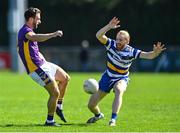 4 September 2022; Shane Horan of Kilmacud Crokes in action against Killian O'Gara of Templeogue Synge Street during the Dublin County Senior Club Football Championship Group 1 match between Kilmacud Crokes and Templeogue Synge Street at Parnell Park in Dublin. Photo by Piaras Ó Mídheach/Sportsfile