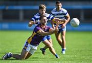 4 September 2022; Shane Horan of Kilmacud Crokes in action against Kevin Hughes of Templeogue Synge Street during the Dublin County Senior Club Football Championship Group 1 match between Kilmacud Crokes and Templeogue Synge Street at Parnell Park in Dublin. Photo by Piaras Ó Mídheach/Sportsfile