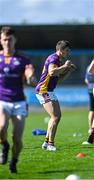 4 September 2022; Shane Walsh of Kilmacud Crokes during the warm-up before the Dublin County Senior Club Football Championship Group 1 match between Kilmacud Crokes and Templeogue Synge Street at Parnell Park in Dublin. Photo by Piaras Ó Mídheach/Sportsfile