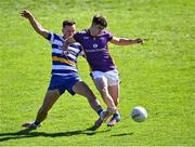 4 September 2022; Cillian O'Shea of Kilmacud Crokes in action against Gerry Canavan of Templeogue Synge Street during the Dublin County Senior Club Football Championship Group 1 match between Kilmacud Crokes and Templeogue Synge Street at Parnell Park in Dublin. Photo by Piaras Ó Mídheach/Sportsfile