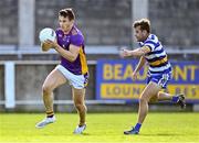 4 September 2022; Shane Walsh of Kilmacud Crokes in action against Kevin Hughes of Templeogue Synge Street during the Dublin County Senior Club Football Championship Group 1 match between Kilmacud Crokes and Templeogue Synge Street at Parnell Park in Dublin. Photo by Piaras Ó Mídheach/Sportsfile