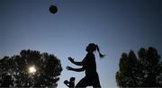 4 September 2022; Jessie Stapleton during a Republic of Ireland Women training session at Stadium ŠK Tomášov in Tomášov, Slovakia. Photo by Stephen McCarthy/Sportsfile