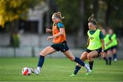 4 September 2022; Hayley Nolan and Katie McCabe, right, during a Republic of Ireland Women training session at Stadium ŠK Tomášov in Tomášov, Slovakia. Photo by Stephen McCarthy/Sportsfile