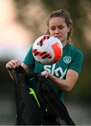 4 September 2022; Heather Payne during a Republic of Ireland Women training session at Stadium ŠK Tomášov in Tomášov, Slovakia. Photo by Stephen McCarthy/Sportsfile