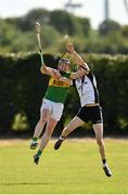 4 September 2022; Sean O’Connor of Clonoulty-Rossmore in action against Willie Cleary of Kilruane MacDonaghs during the Tipperary County Senior Club Hurling Championship Round 2 match between Clonoulty-Rossmore and Kilruane MacDonaghs in Templetuohy, Tipperary. Photo by Seb Daly/Sportsfile