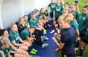5 September 2022; Manager Vera Pauw speaks to her players during a Republic of Ireland Women training session at National Training Centre in Senec, Slovakia. Photo by Stephen McCarthy/Sportsfile