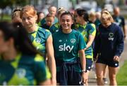 6 September 2022; Jess Ziu during a team walk near their hotel before the FIFA Women's World Cup 2023 Qualifier match between Slovakia and Republic of Ireland at National Training Centre in Senec, Slovakia. Photo by Stephen McCarthy/Sportsfile
