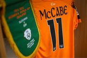 6 September 2022; The jersey of Katie McCabe hangs in the Republic of Ireland dressing room before during the FIFA Women's World Cup 2023 Qualifier match between Slovakia and Republic of Ireland at National Training Centre in Senec, Slovakia. Photo by Stephen McCarthy/Sportsfile