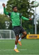 7 September 2022; Aidomo Emakhu during a Shamrock Rovers squad training session at Roadstone Sports Club in Dublin. Photo by Seb Daly/Sportsfile