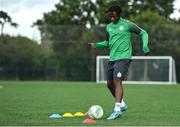 7 September 2022; Gideon Tetteh during a Shamrock Rovers squad training session at Roadstone Sports Club in Dublin. Photo by Seb Daly/Sportsfile
