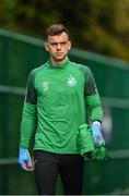 7 September 2022; Goalkeeper Leon Pohls a Shamrock Rovers squad training session at Roadstone Sports Club in Dublin. Photo by Seb Daly/Sportsfile