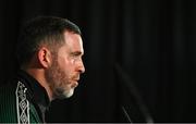 7 September 2022; Manager Stephen Bradley during a Shamrock Rovers media conference at Tallaght Stadium in Dublin. Photo by Seb Daly/Sportsfile