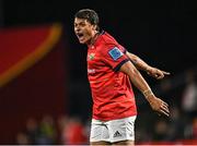 2 September 2022; Antoine Frisch of Munster during the pre-season friendly match between Munster and London Irish at Musgrave Park in Cork. Photo by Piaras Ó Mídheach/Sportsfile