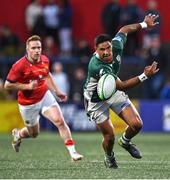 2 September 2022; Curtis Rona of London Irish during the pre-season friendly match between Munster and London Irish at Musgrave Park in Cork. Photo by Piaras Ó Mídheach/Sportsfile