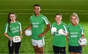 8 September 2022; In attendance at the launch of Sport Ireland’s Changing the Game campaign at Sport Ireland Campus in Dublin are, from left, Paralympic Swimmer Róisín Ní Ríain, Kerry footballer Stefan Okunbor, Irish Olympic boxer Michaela Walsh and Republic of Ireland International footballer Savannah McCarthy. This campaign supports Sport Ireland’s Diversity and Inclusion Policy in Sport which expresses its vision for a sport sector that celebrates diversity, promotes inclusion, and is pro-active in providing opportunities for lifelong participation for everyone. Photo by Sam Barnes/Sportsfile