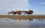 8 September 2022; A general view of runners and riders during the Tote Always SP Or Better At Laytown Handicap at the Laytown Strand Races in Laytown, Co Meath. Photo by David Fitzgerald/Sportsfile