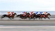 8 September 2022; A general view of runners and riders during the Tote Proudly Sponsoring Claiming Race at the Laytown Strand Races in Laytown, Co Meath. Photo by David Fitzgerald/Sportsfile