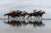 8 September 2022; A general view of runners and riders during the Pride Of Place Maiden at the Laytown Strand Races in Laytown, Co Meath. Photo by David Fitzgerald/Sportsfile