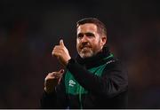 8 September 2022; Shamrock Rovers manager Stephen Bradley after the UEFA Europa Conference League Group F match between Shamrock Rovers and Djurgården at Tallaght Stadium in Dublin. Photo by Eóin Noonan/Sportsfile