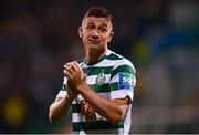 8 September 2022; Ronan Finn of Shamrock Rovers during the UEFA Europa Conference League Group F match between Shamrock Rovers and Djurgården at Tallaght Stadium in Dublin. Photo by Eóin Noonan/Sportsfile