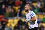 8 September 2022; Shamrock Rovers goalkeeer Alan Mannus during the UEFA Europa Conference League group F match between Shamrock Rovers and Djurgården at Tallaght Stadium in Dublin. Photo by Seb Daly/Sportsfile